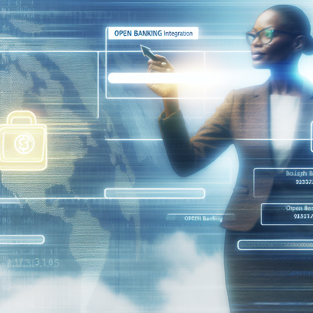 Open Banking entegrasyonu ile farklı finansal uygulamaların bir araya geldiği görsel