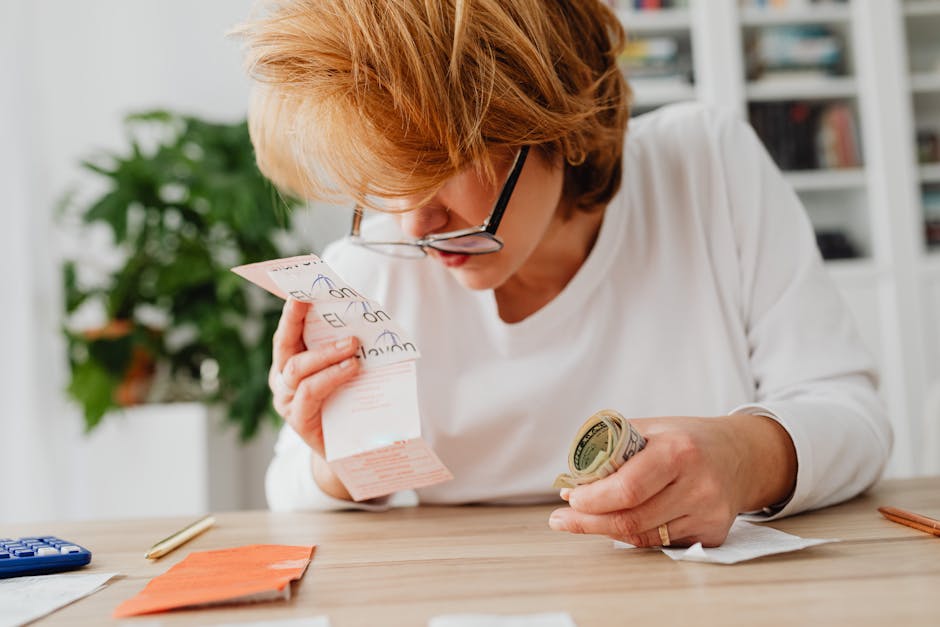 Bir kişi faturaları incelerken abonelik giderlerini değerlendiriyor