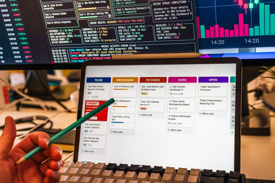 Stres testi sonuçlarını gösteren risk yönetimi panosu görseli